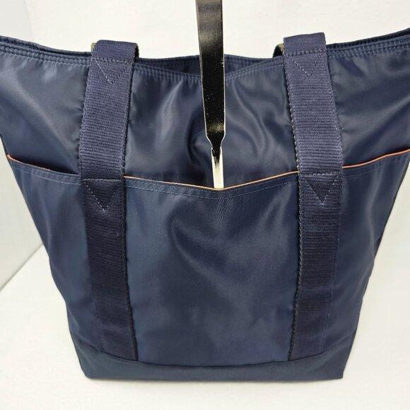 Richard James Sevile Row Tote Bag Ocean Navy Blue Padded Nylon Leather - Picture 15 of 16